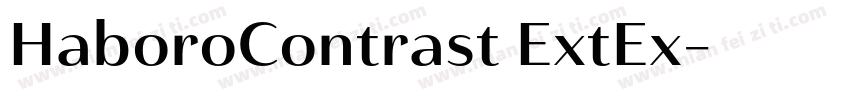 HaboroContrast ExtEx字体转换